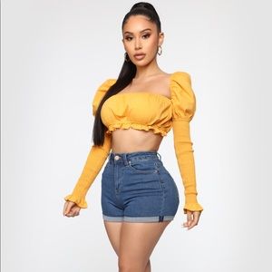 Crop Top - Mustard
